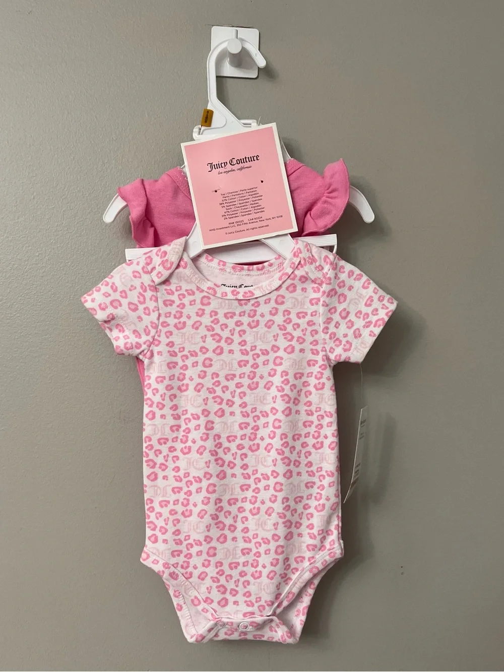 NWT✨Pink Juicy Couture 4-Piece Infant Girl Outfit Set Size 0-3 Months